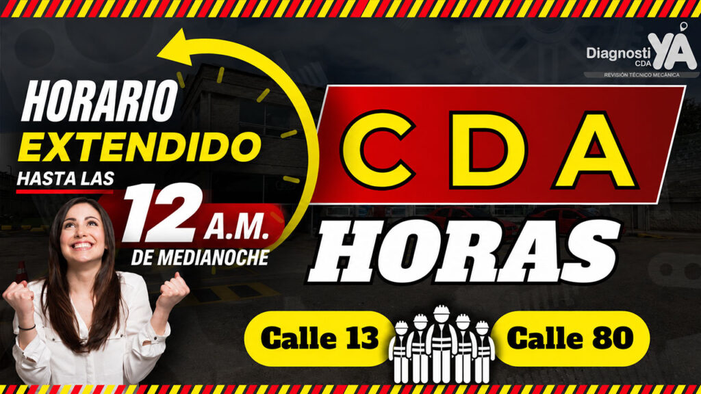 Horario hasta media noche